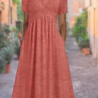WW | Midi-Kleid mit Seitentaschen