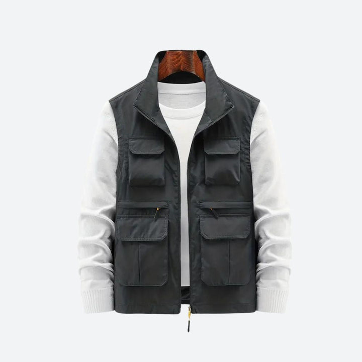 W&W Mode | Herrenjacke Mit Mehreren Reißverschlusstaschen