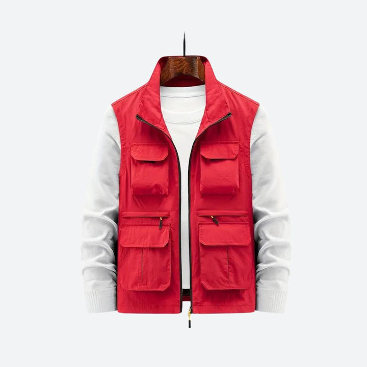 W&W Mode | Herrenjacke Mit Mehreren Reißverschlusstaschen