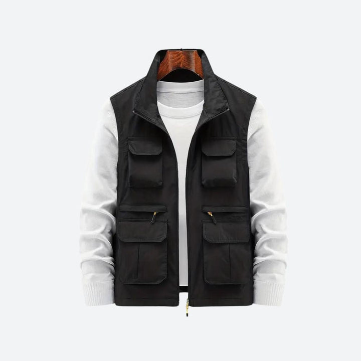 W&W Mode | Herrenjacke Mit Mehreren Reißverschlusstaschen