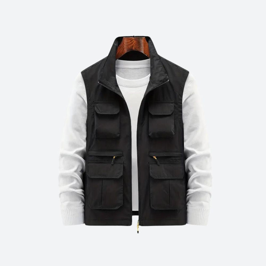 WW | Herrenjacke Mit Mehreren Reißverschlusstaschen