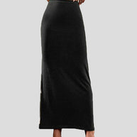 WW | Frauen Röcke Lässige Einfarbige Slim Fit Maxi Rock