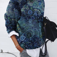 WW | Frauen Hoodies Lockere Gedruckte Langarm Sweatshirt