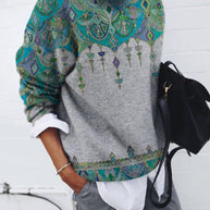 WW | Frauen Hoodies Lockere Gedruckte Langarm Sweatshirt