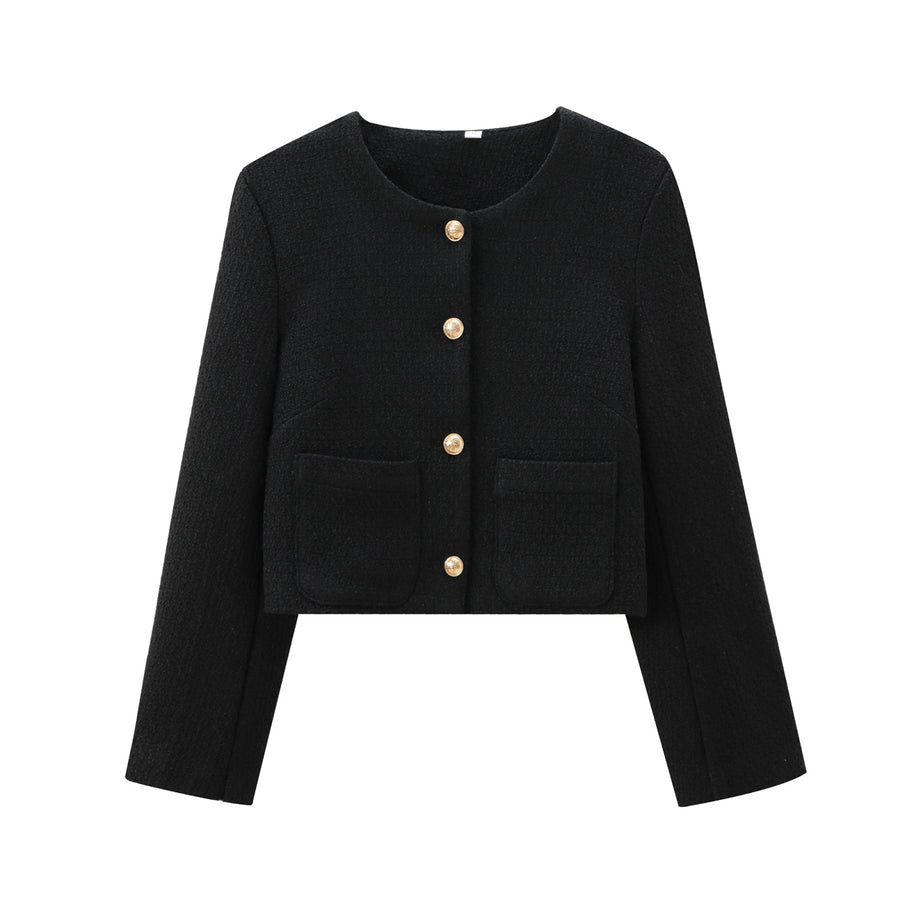 WW | Tweed Blazer in Schwarz