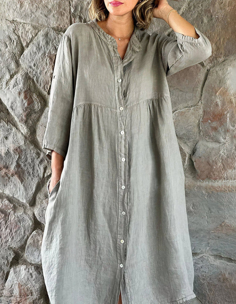 WW | Strandkleid Aus Baumwolle Und Leinen