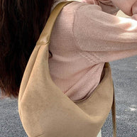 WW | Halbmond Tasche Aus Wildleder