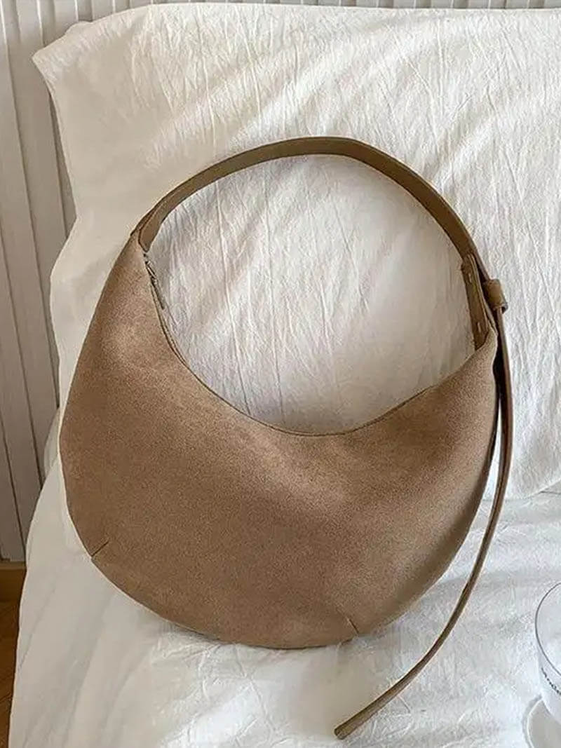 WW | Halbmond Tasche Aus Wildleder