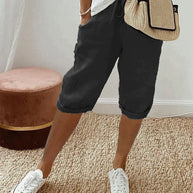 WW | Damen-Leinenhose mit weitem Bein