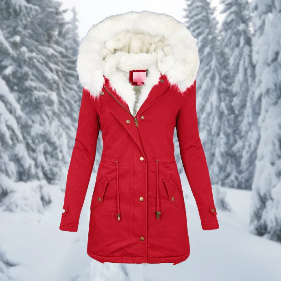 W&W Mode – Warmer Wintermantel für Damen, mittellang