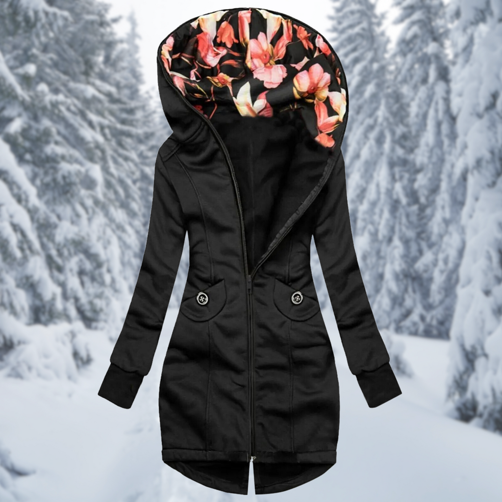 WW | Kapuzenjacke mit Blumenmuster