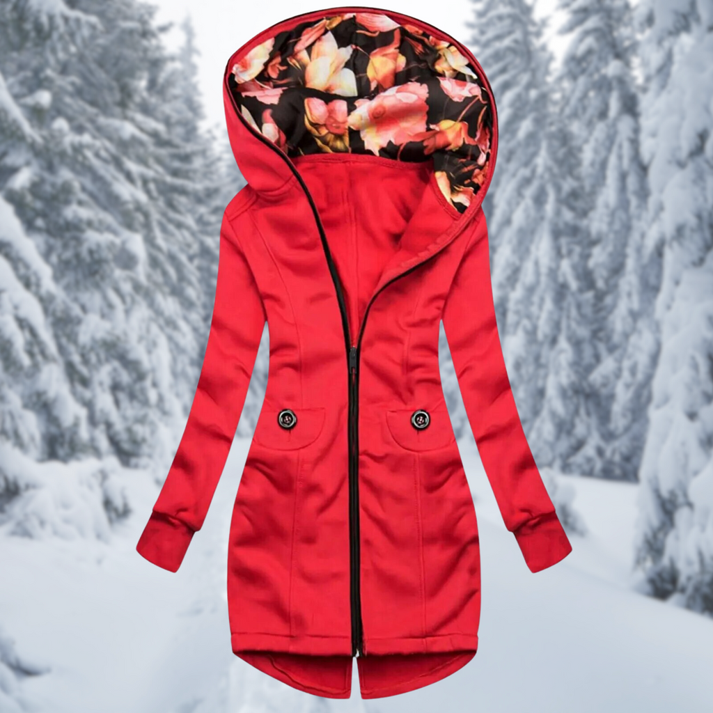 WW | Kapuzenjacke mit Blumenmuster