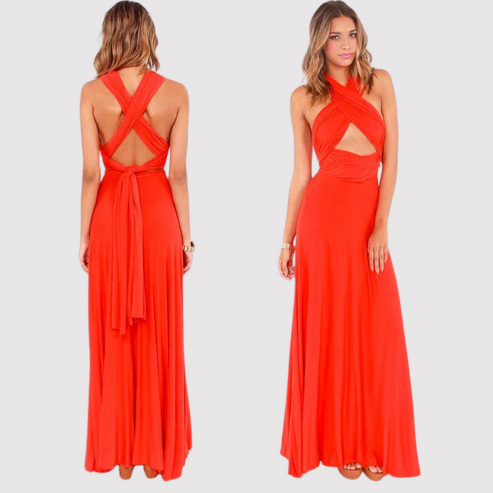 W&W Mode | Wandelbar Elegantes Kleid in Vielseitiger Wickeloptik