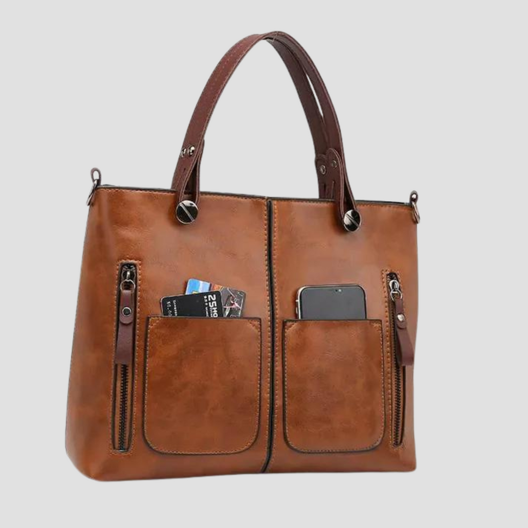 W&W Mode | Damen Weinlese Leder Umhängetasche