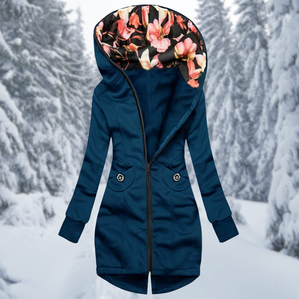 WW | Kapuzenjacke mit Blumenmuster