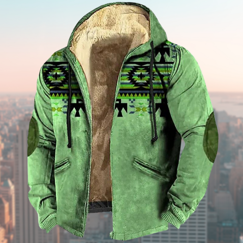 WW | Kapuzenjacke mit Tribal-Print
