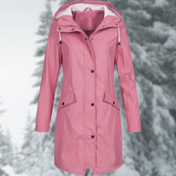 WW | wasserdichte Parka mit Kapuze - Damen Regenjacke mit praktischen Taschen