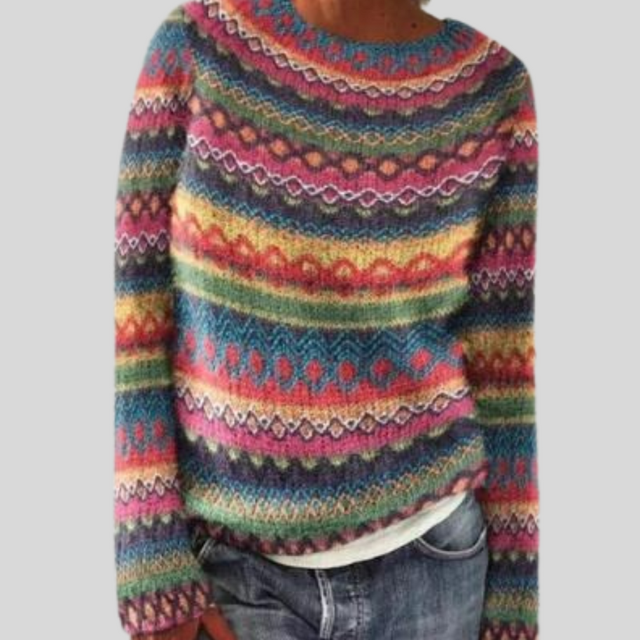 WW | Elegantes Design Und Bedruckter Pullover