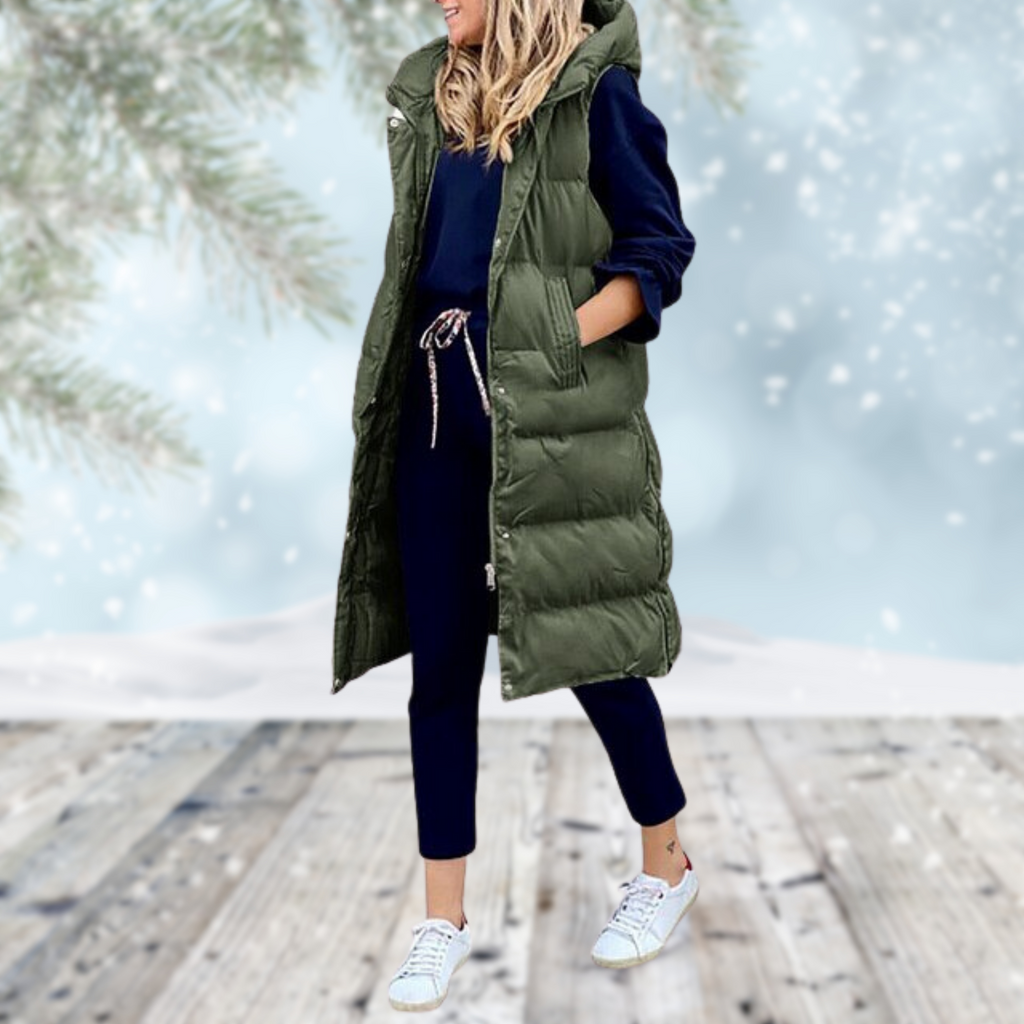 WW | gesteppte Damenweste - stilvolle Winterjacke ohne Ärmel