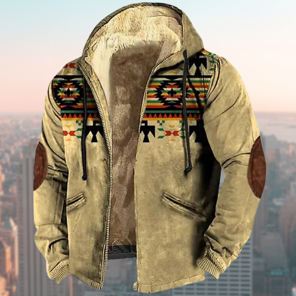 WW | Kapuzenjacke mit Tribal-Print