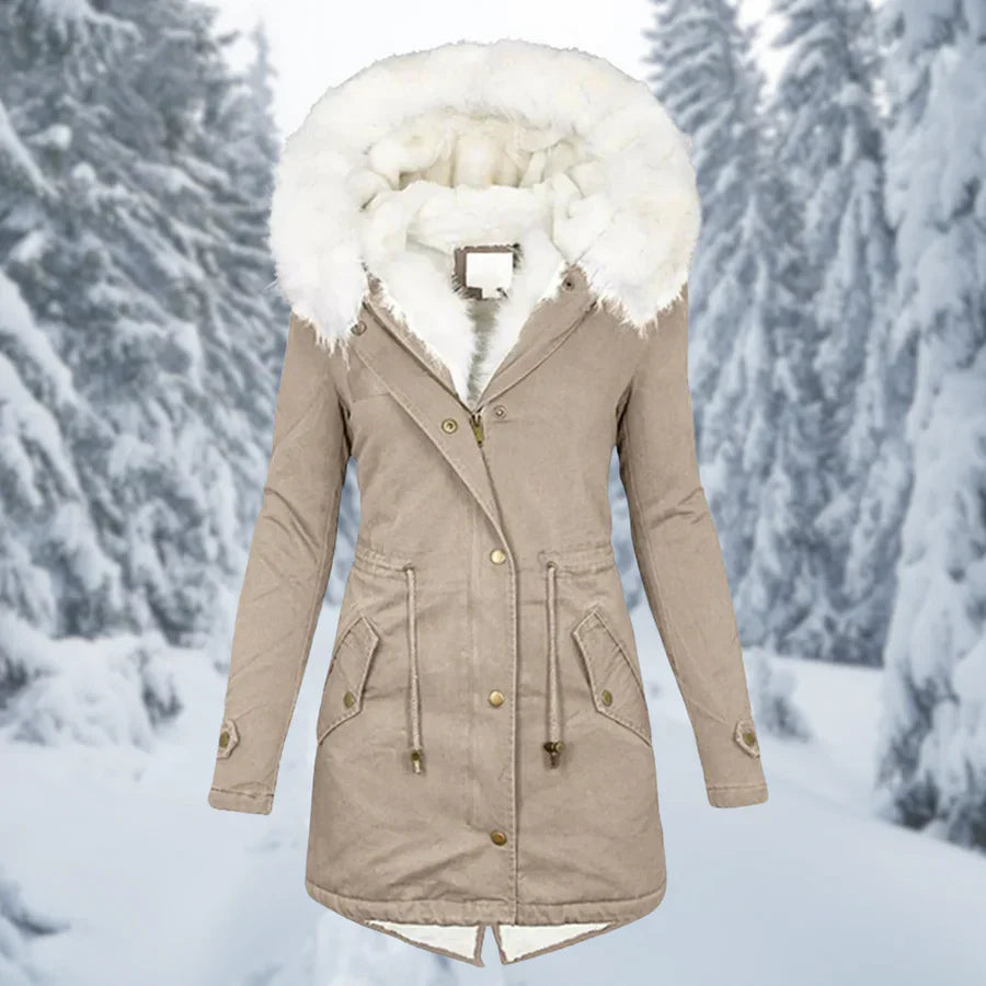 WW – Warmer Wintermantel für Damen, mittellang