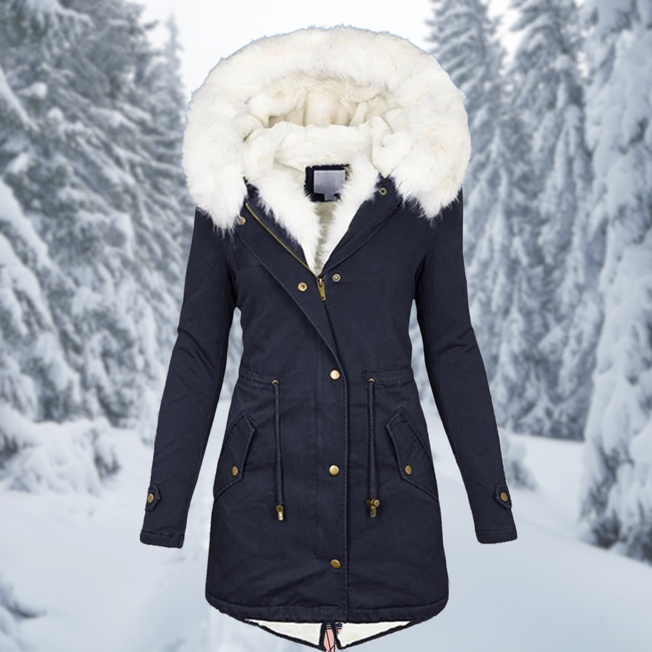 WW | Warme Winterjacke Für Damen Mittel-Lang