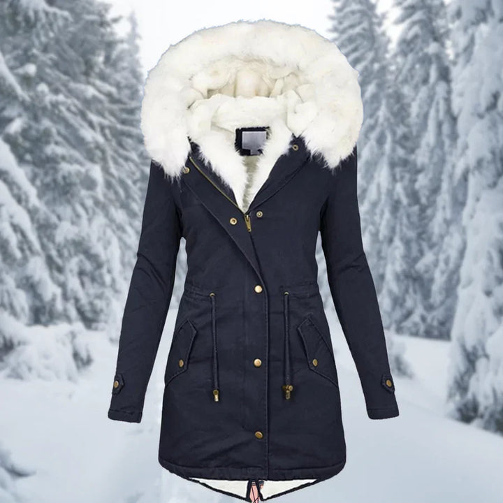 W&W Mode – Warmer Wintermantel für Damen, mittellang