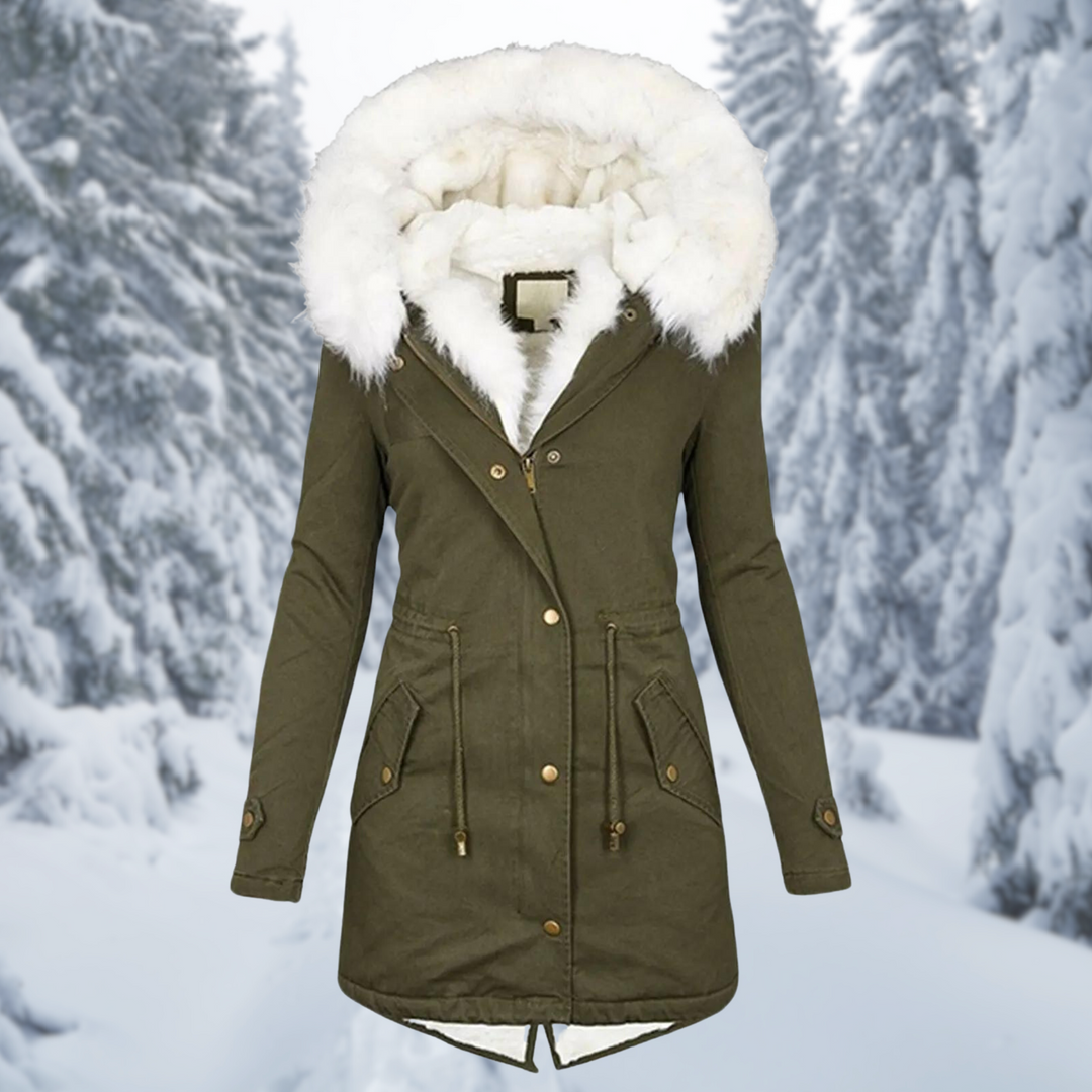 W&W Mode | Warme Winterjacke Für Damen Mittel-Lang