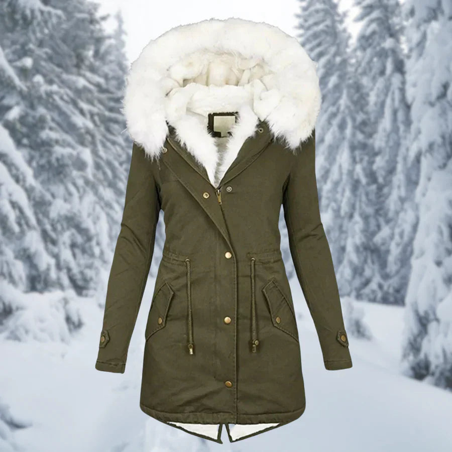 WW – Warmer Wintermantel für Damen, mittellang