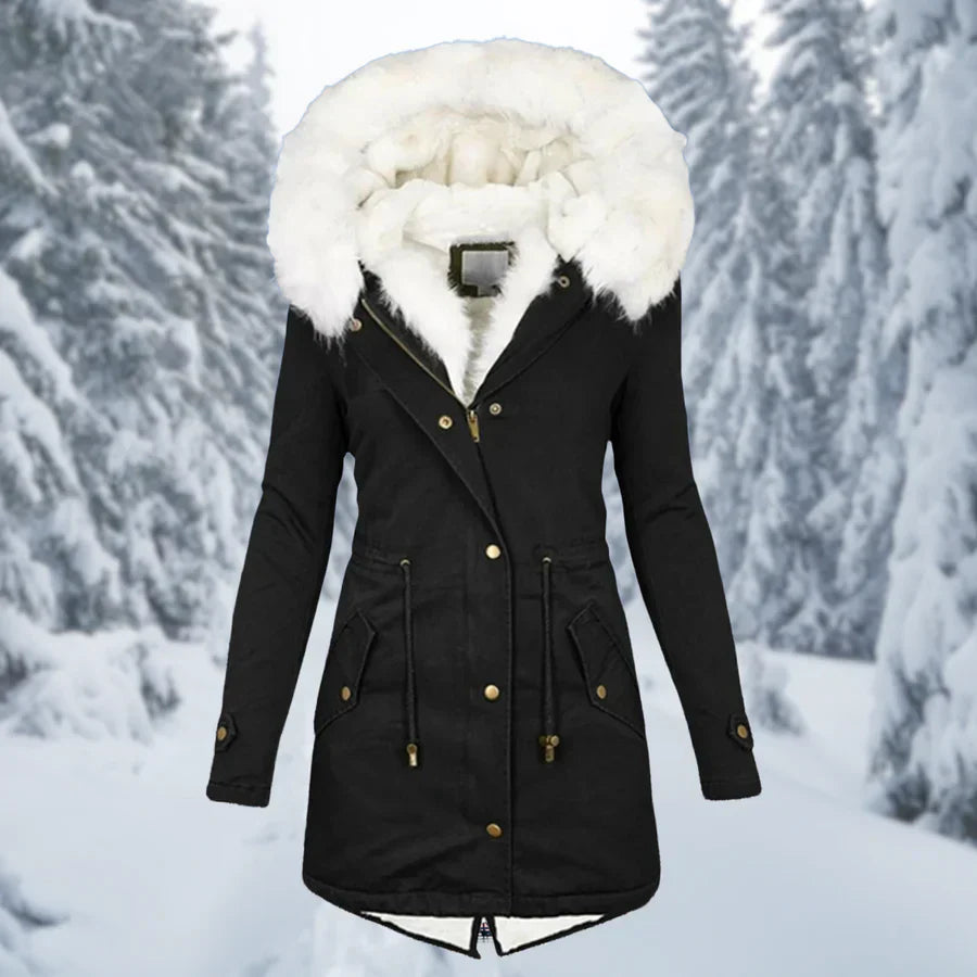 WW – Warmer Wintermantel für Damen, mittellang
