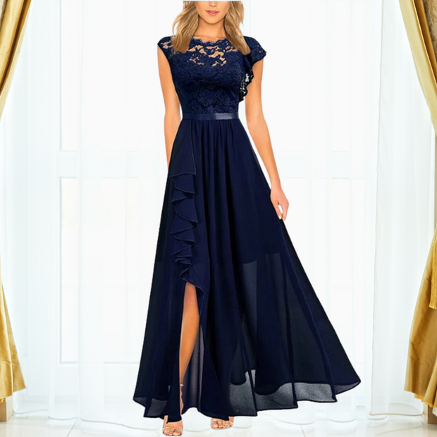 WW | Elegantes Spitzen Maxi Kleid