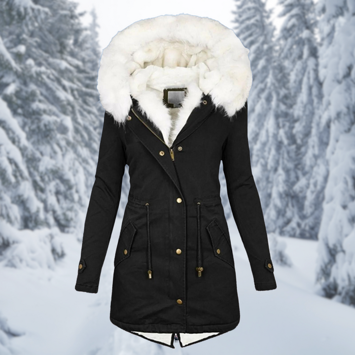 W&W Mode | Warme Winterjacke Für Damen Mittel-Lang