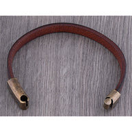 WW | Robuste Lederarmband mit Messingschließe