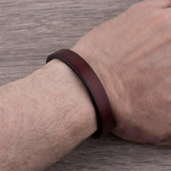 WW | Robuste Lederarmband mit Messingschließe