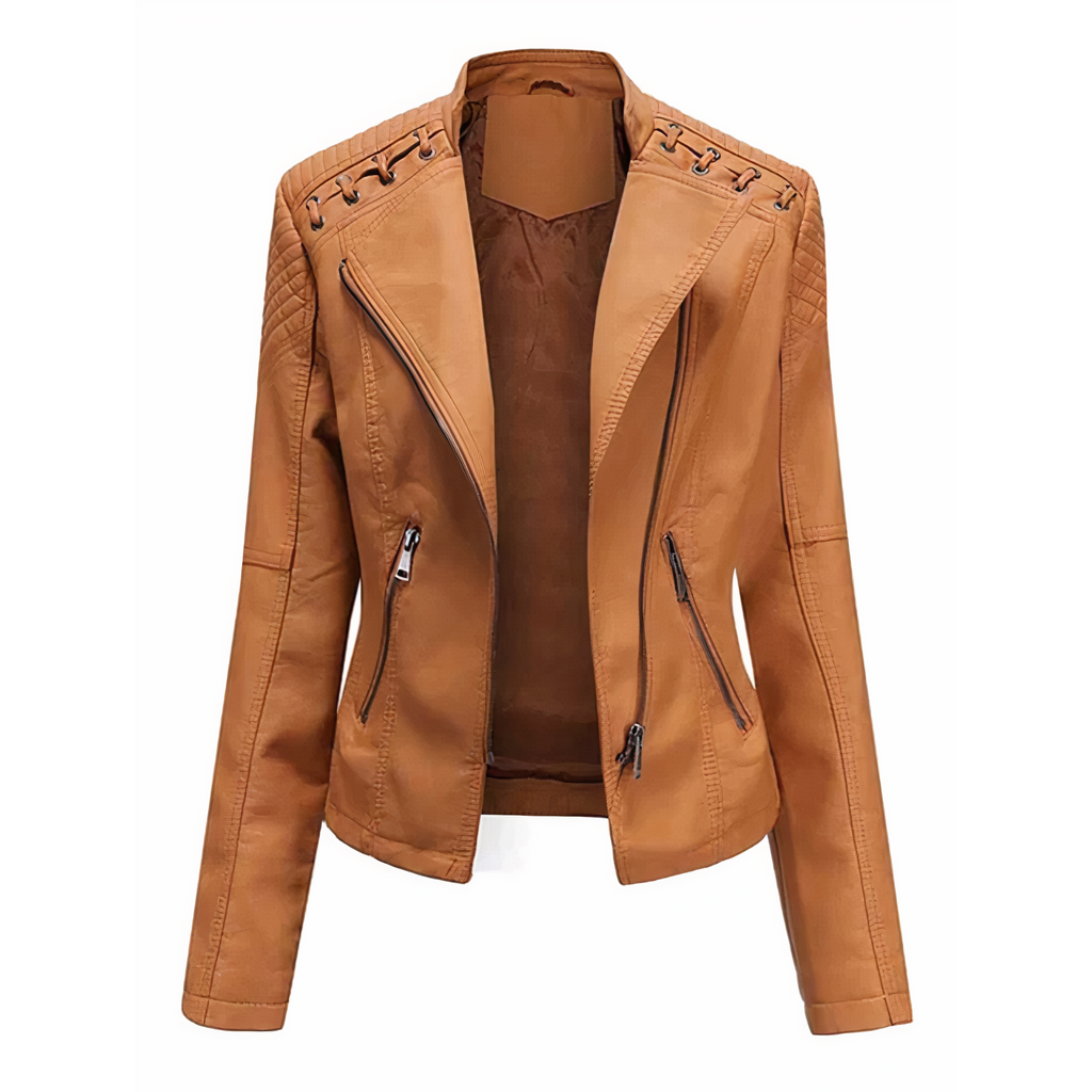 WW - Leren Damenjacke