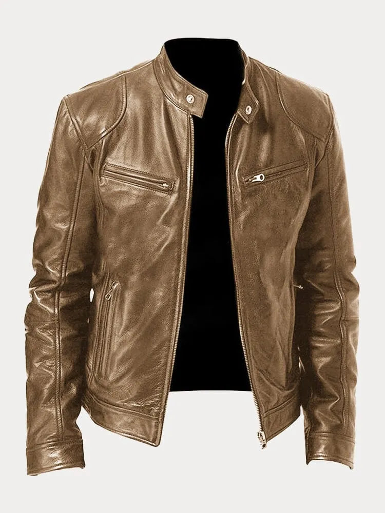WW | Lässige Lederjacke Für Männer