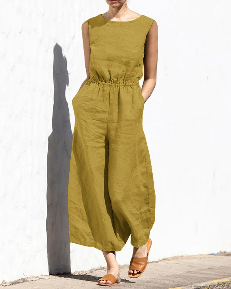 W&W Mode | Klassischer Baumwoll Jumpsuit