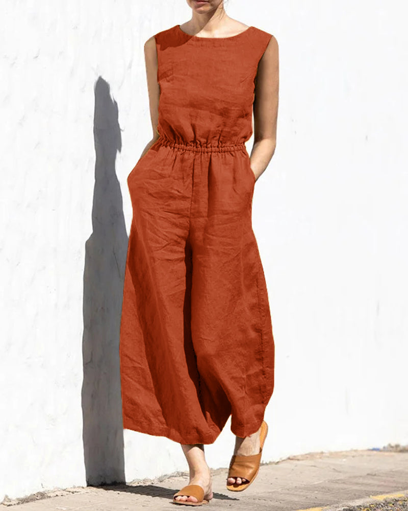 W&W Mode | Klassischer Baumwoll Jumpsuit