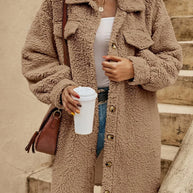 WW | Teddyjacke - bequeme lange Damenjacke