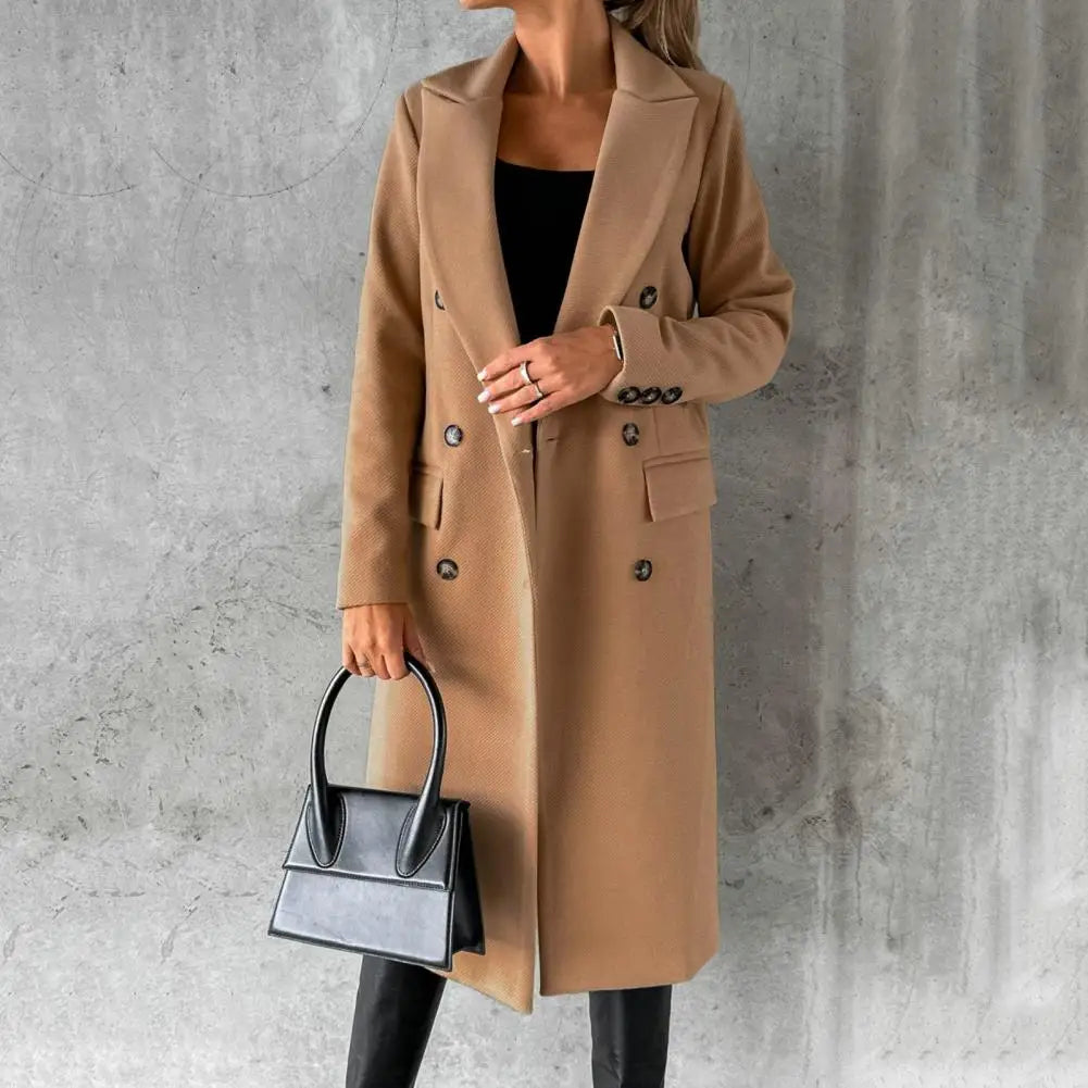 W&W Mode | Eleganter Langer Mantel Für Damen