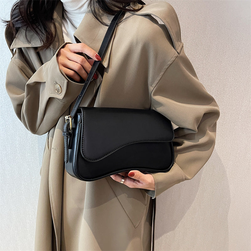 WW Vintage Leder Crossbody-Taschen | Kleine Umhängetasche | Stilvolle Armpit Handtaschen und Geldbörsen