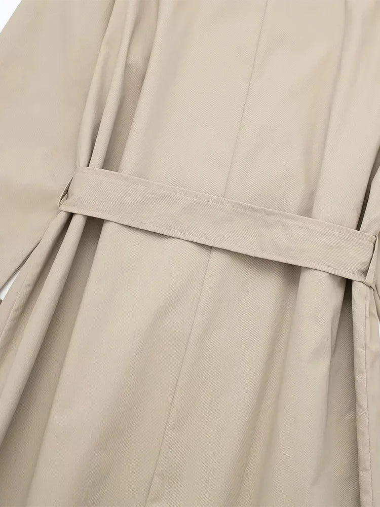 W&W Mode - Damen langer Mantel mit Gürtel