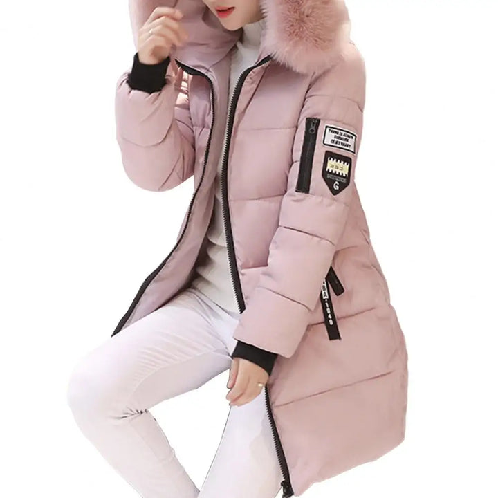 W&W Mode | Winterjacke mit auffälligem Kragen und Applikationen