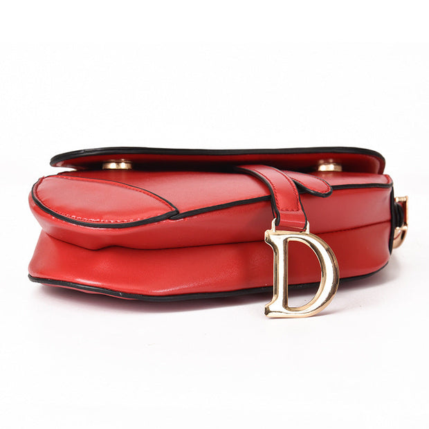 WW | Damen Schultertasche - Exklusive PU-Leder Satteltasche mit breitem Riemen und luxuriösem Aussehen