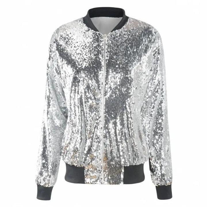 W&W Mode | Paillettenmantel Bomberjacke