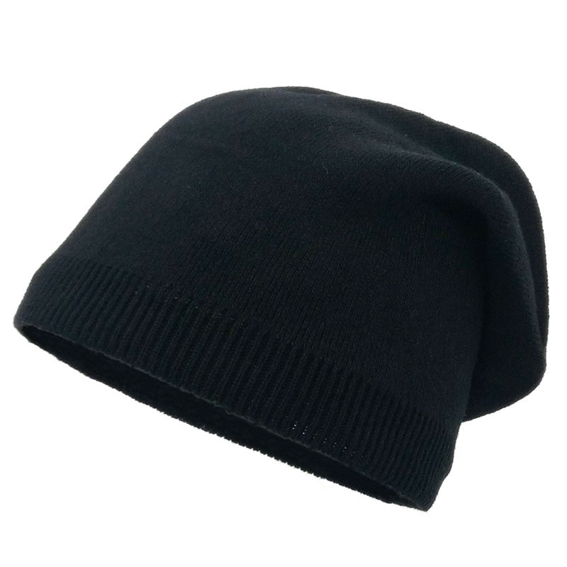WW Neue Weiche Dünne Gestrickte Mütze | Damenmütze für Draußen