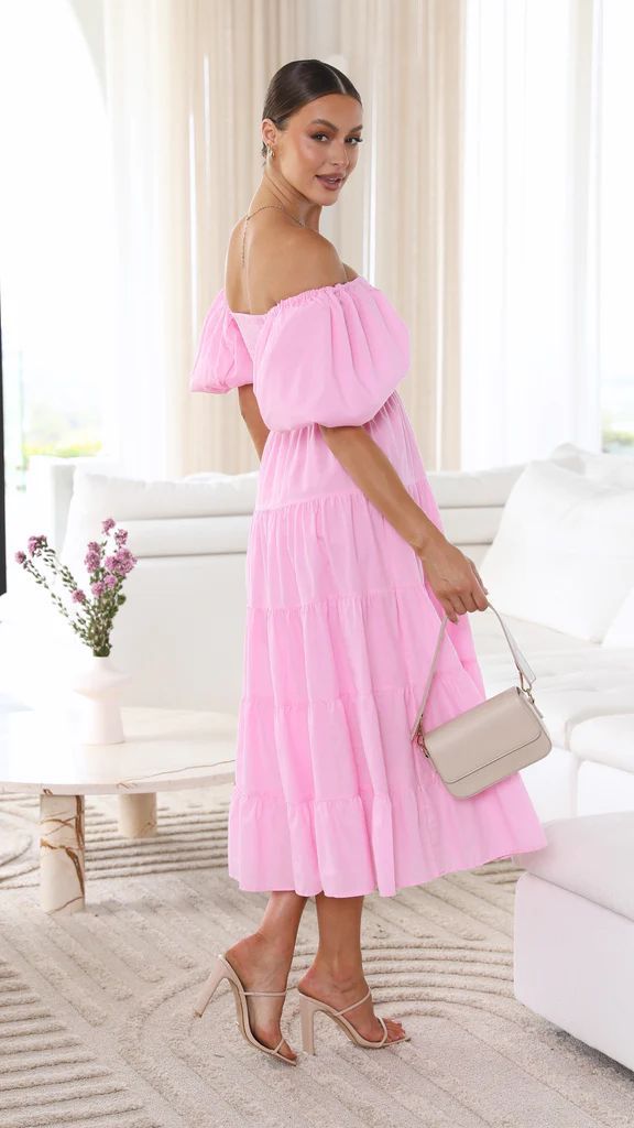 WW - Schulterfreies Midikleid
