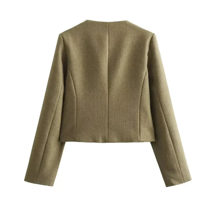 W&W Mode | Schicke und elegante Blazerjacke mit Knopfverschluss für Damen
