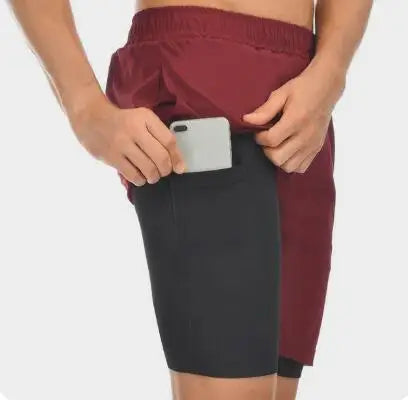 W&W Mode | 2 in 1 Laufshorts Mit Sicherer Tasche Leicht & Atmungsaktiv