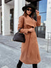 WW | for Women - Long and Tailored - Wide Collar - Fabric Belt with Buckle
